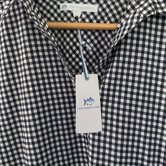 Southern Tide Kamryn Intercoastal Gingham Dress-size M-Navy-NWT Retail $148 - Picture 7 of 8